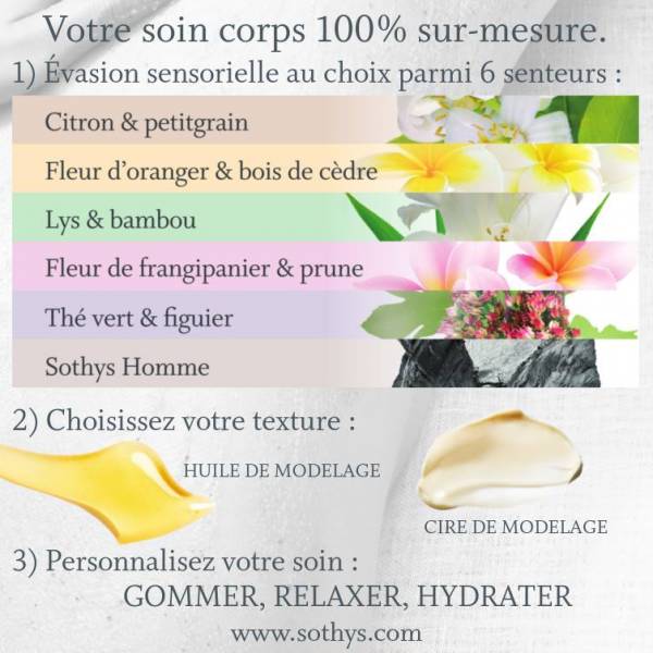 Tous nos soins corps détentes à réaliser seuls ou en Duo